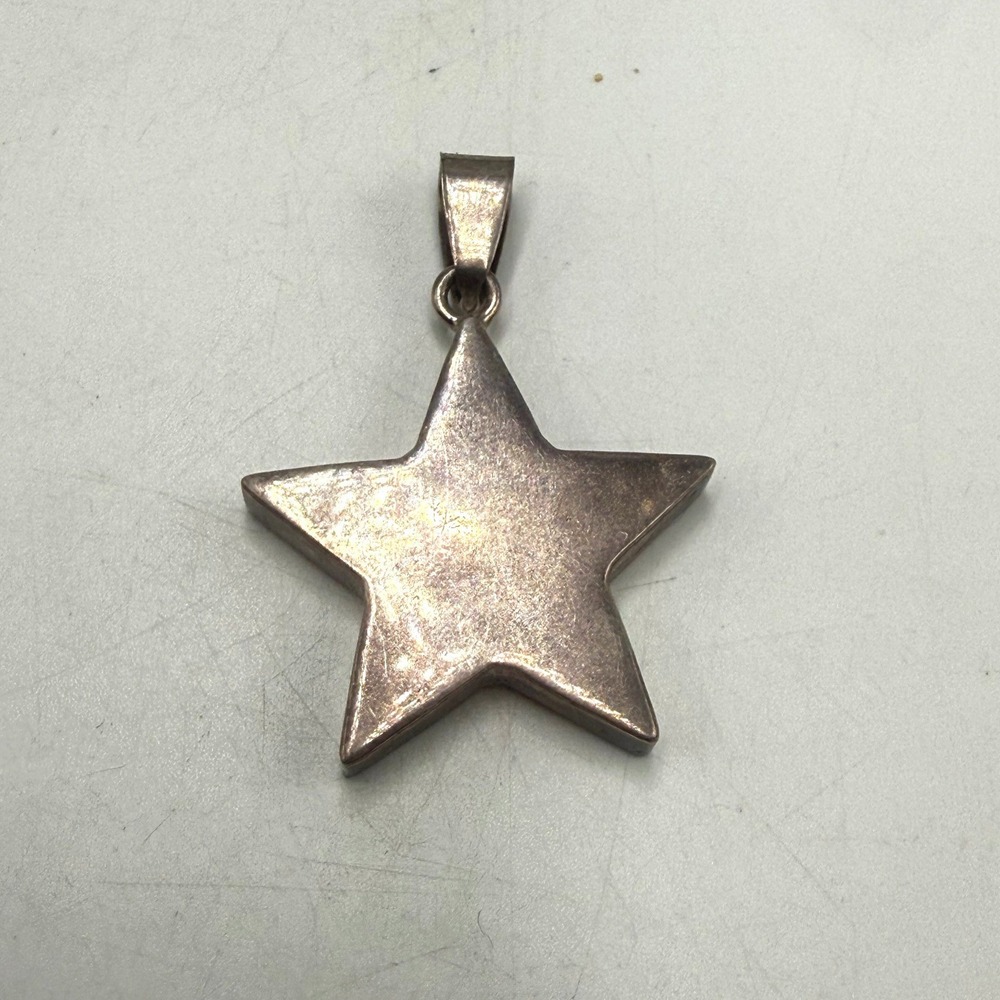 Sterling Silver Star Pendant Celestial Charm Five Point Star Necklace Accessory